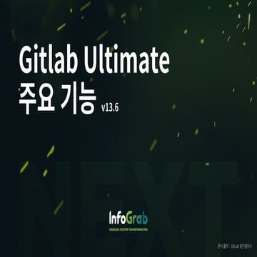 GitLab Ultimate 라이선스 기능소개 - 인포그랩 | PDF