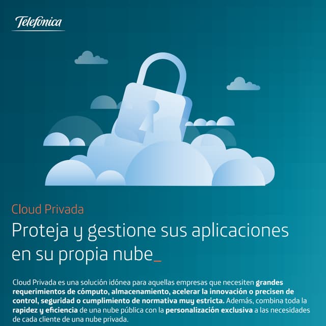 Infografía Cloud Privada. Más información en http://ow.ly/F1Y7t
