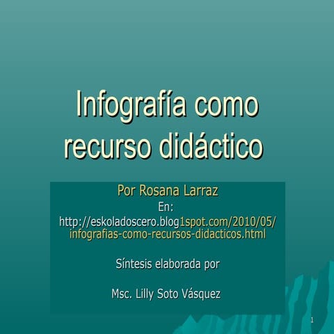 Infografía como recurso didáctico