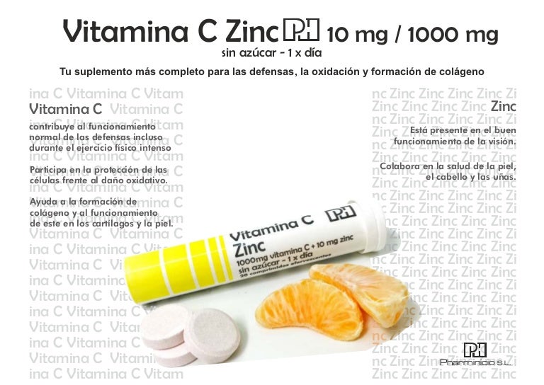 Infografía Vitamina C + Zinc