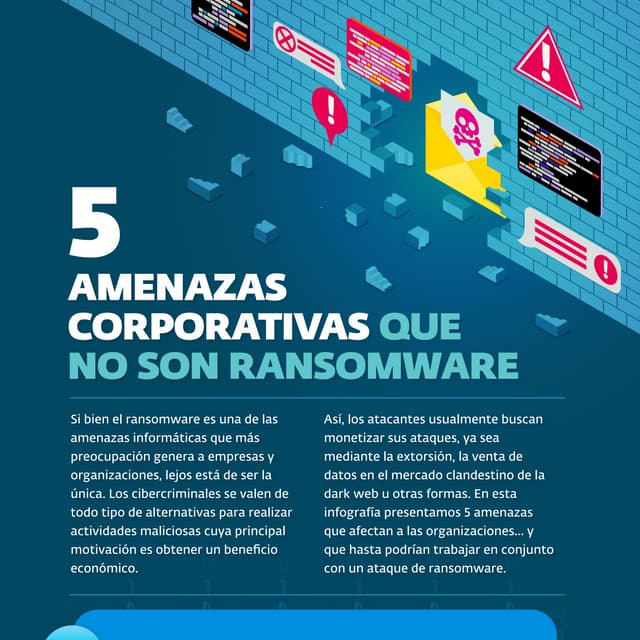 5 Amenazas que no son Ransomware