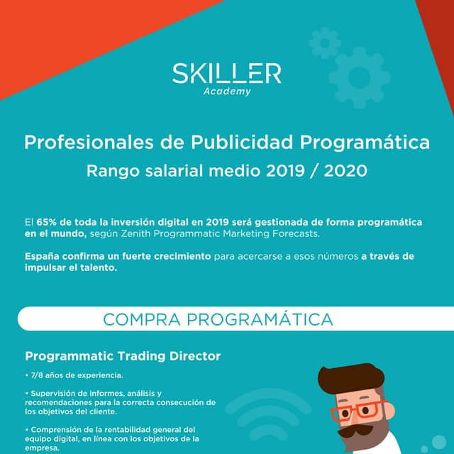 Infografia profesionales publicidad programatica y salarios 2020