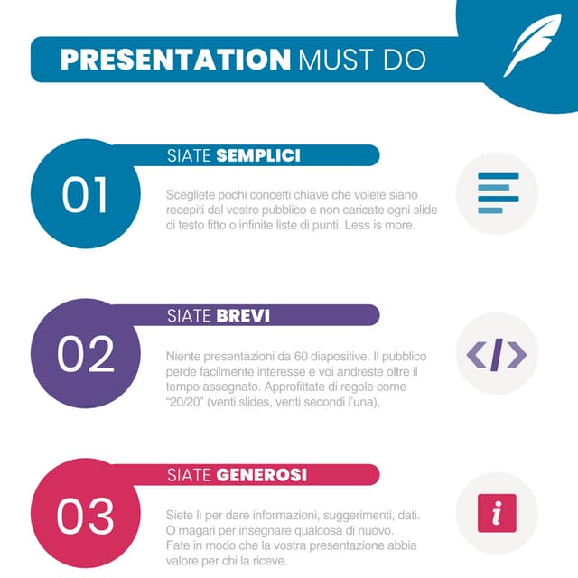 Presentation must DO