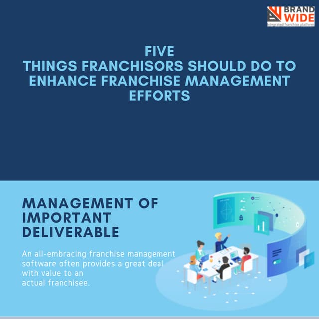 five things franchisors should do to enhance franchise management efforts
