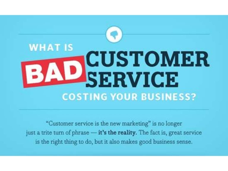 Infographic bad customer service