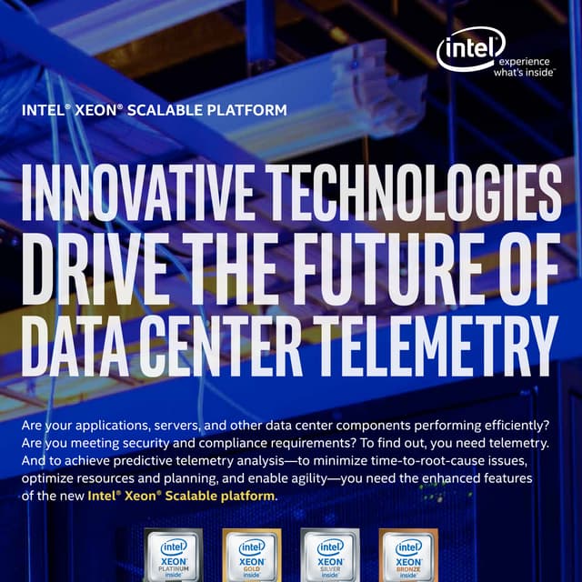 INNOVATIVE TECHNOLOGIES DRIVE THE FUTURE OF  DATA CENTER TELEMETRY 