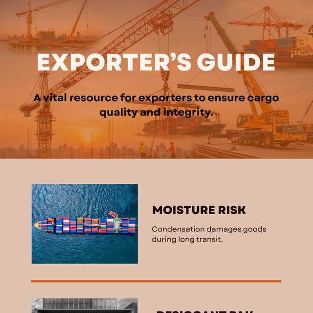 Cargo Desiccant Bags for Shipping Containers | Export Safe | PDF