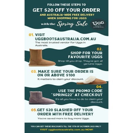 Follow these steps to save $20 on your Uggs. | PDF