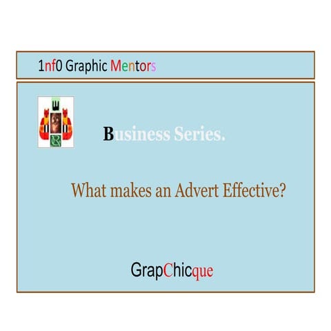 What makes an Advert effective? | PPT