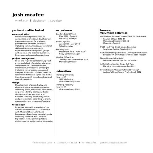 My Infographic Resume | PDF