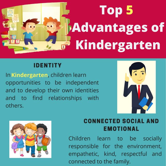 Infographics Top 5 Advantages of Kindergarten PDF