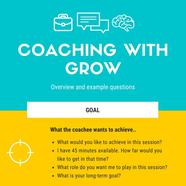 Coaching with the GROW model