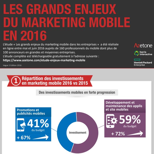 Infographie : Les enjeux marketing mobile en France