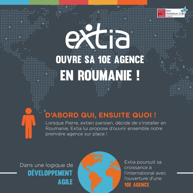 Extia ouvre une nouvelle agence ... en Roumanie !