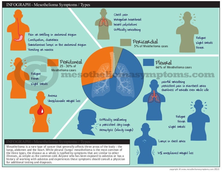 Mesothelioma Symptoms infographic