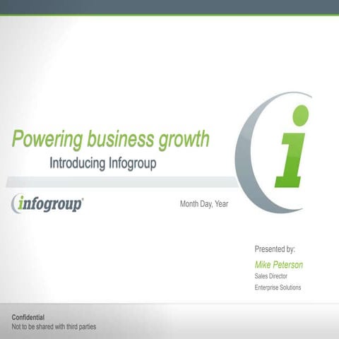 Infogroup Corporate Story