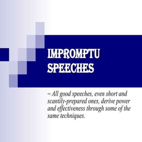 =Info  Impromptu Speech Tips
