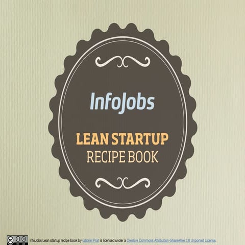 InfoJobs lean startup recipe book