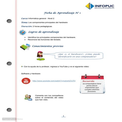 Infokids 2 Informática General - Fichas de Aprendizaje 2014