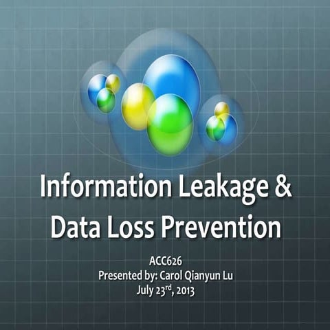 Information Leakage & DLP