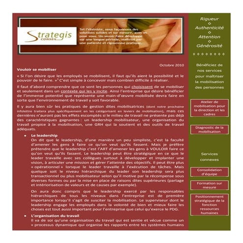 Vouloir se mobiliser