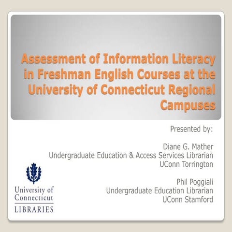 Information Literacy Assessment Presentation