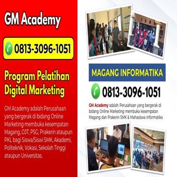 Info magang smk jurusan multimedia terdekat kota malang | PDF