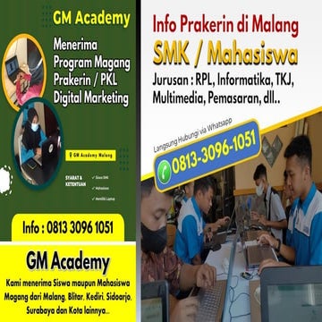 Info magang smk jurusan rpl terdekat kota malang | PDF