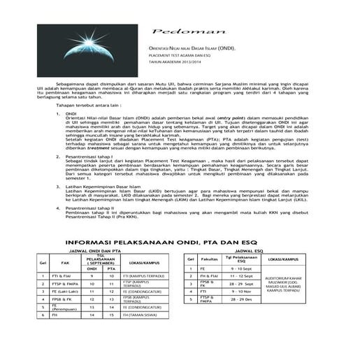 Infomasi ondi-2013 | PDF