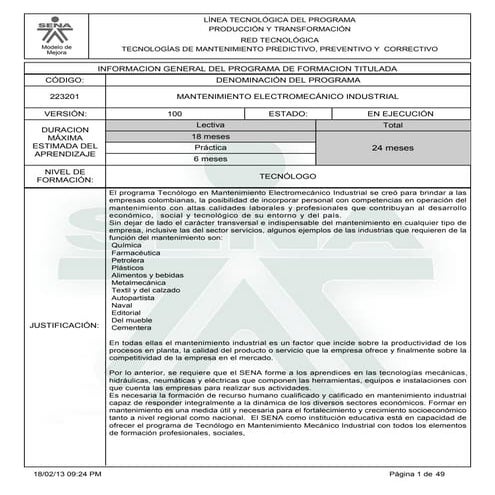 Infome programa de formación titulada electromeca (1)