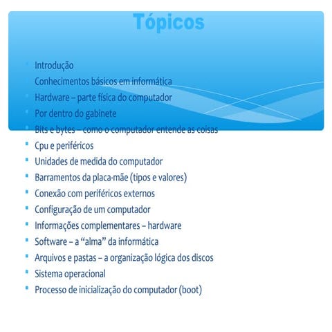 Infomática básica para concursos   hardware e software