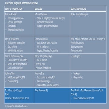 Infonomics big data review