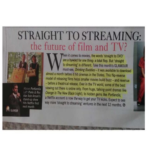 Info on streaming film