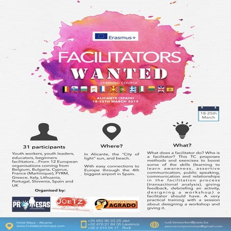 Infopack facilitators wanted