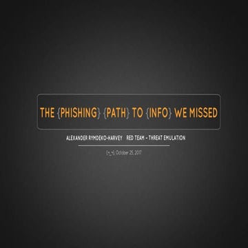 THE {PHISHING} {PATH} TO {INFO} WE MISSED 