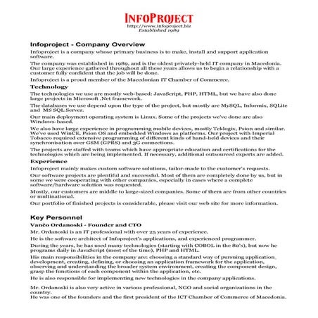 Pronet corporate presentation | PPTX
