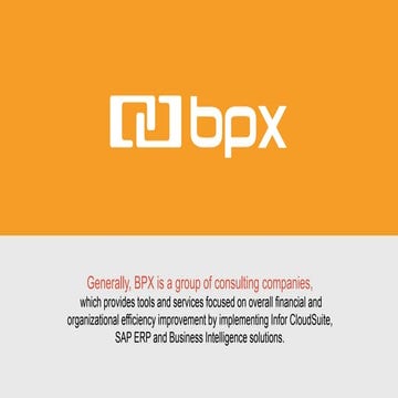 Infor CloudSuite Syteline (BPX) (ver. EN) | PDF