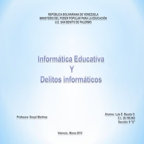 Inforamtica educativa