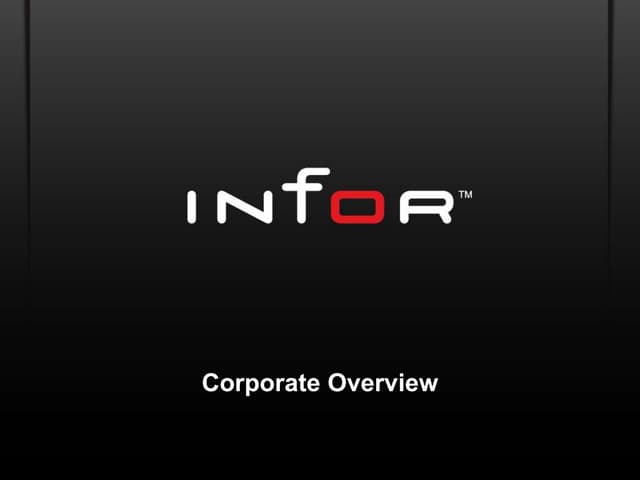 Infor Corporate Overview