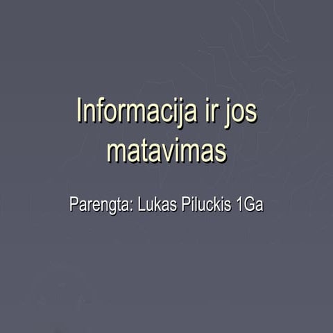 Informacija | PPT