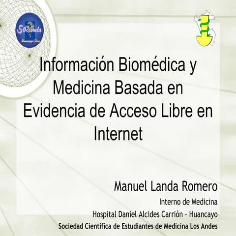 InformacióN BioméDica Y Medicina Basada En Evidencia De Acceso Libre En Inter...