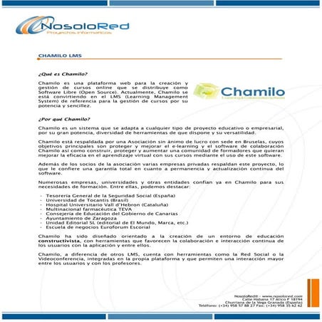Información chamilo