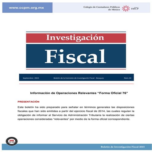 Informaci nde operacionesrelevantesformaoficial76 | PDF