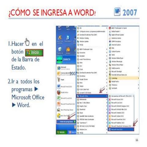 Información didáctica de word
