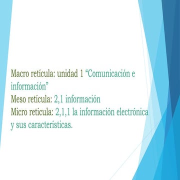 Informacion electronica