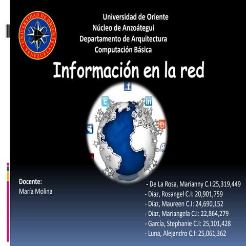 Informacion en la red