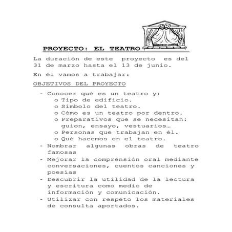 Informacion familias el teatro