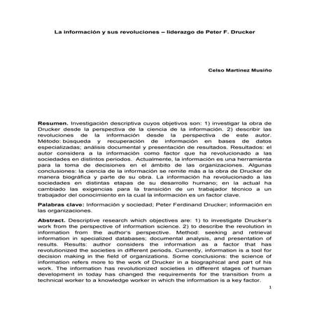 Informacion peterdrucker