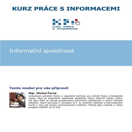 Informacni spolecnost