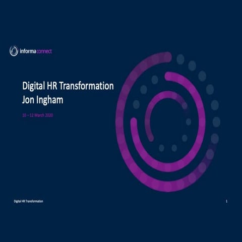 Informa Dubai HR Transformation introduction webinar